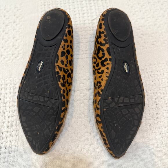 Dr. Scholl's 9.5W Really leopard Memory Foam Cool Fit calf hair flats 3002 - Picture 3 of 9